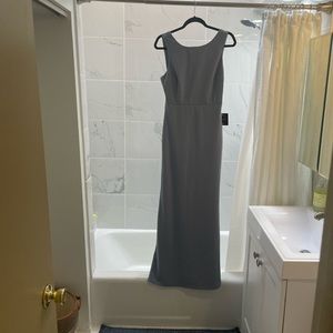 Lulus medium blue bridesmaid or formal floor length dress